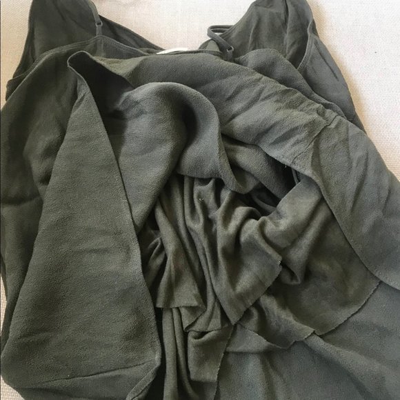 Wilfred free army green silk top - Picture 4 of 5